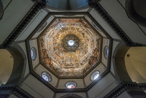 Florence Santa Maria del Fiore, interior de la cúpula.