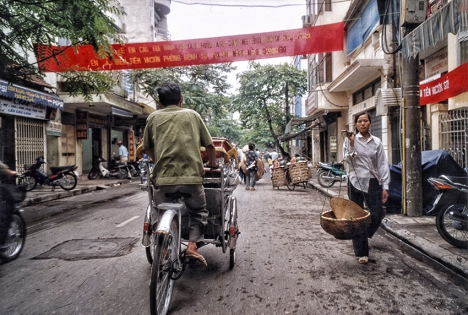 Hanoi Una calle en Hanoi.