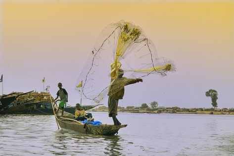 Mopti Los Bozos son los pescadores que viven en las orillas y en el río Níger.